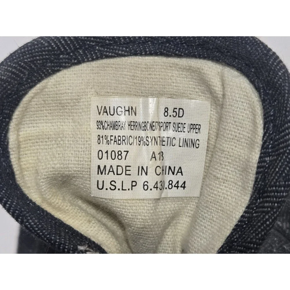 Polo Ralph Lauren Shoes Mens 8.5D Vaughn Canvas Preppy Comfort Navy